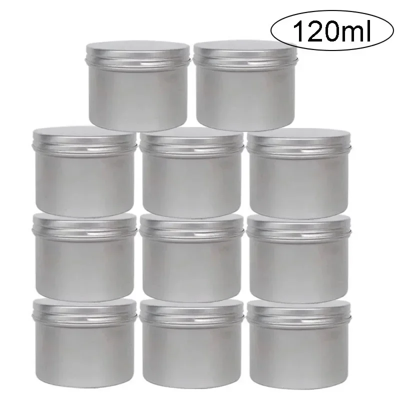 Tin Container Lid - 120 ml 6/12/18/24/48 Stücke Aluminium Zinn