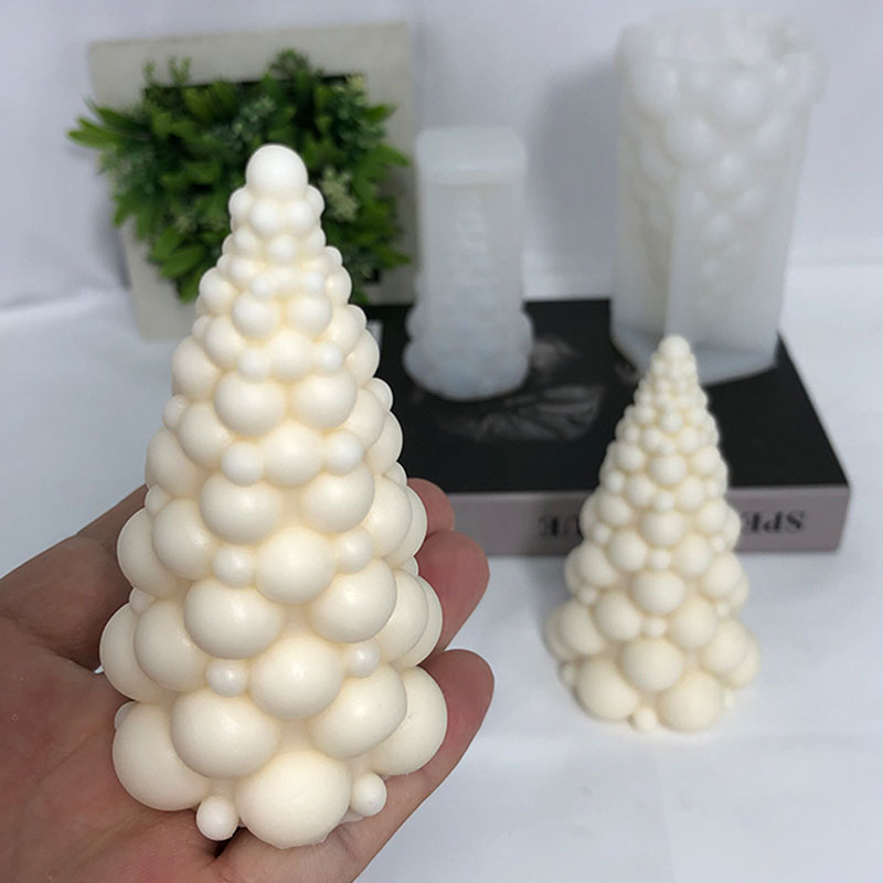 Candle Making Kits - 3d Blase Weihnachts baum Silikon Kerzen