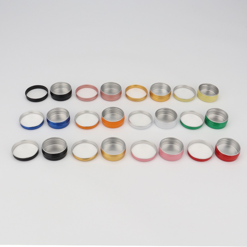 Tin Container Lid - 5ml-250ml Kosmetik-Aluminiumdosen Aluminiumboxen Silberne Aluminiumdosen Schraubverschluss