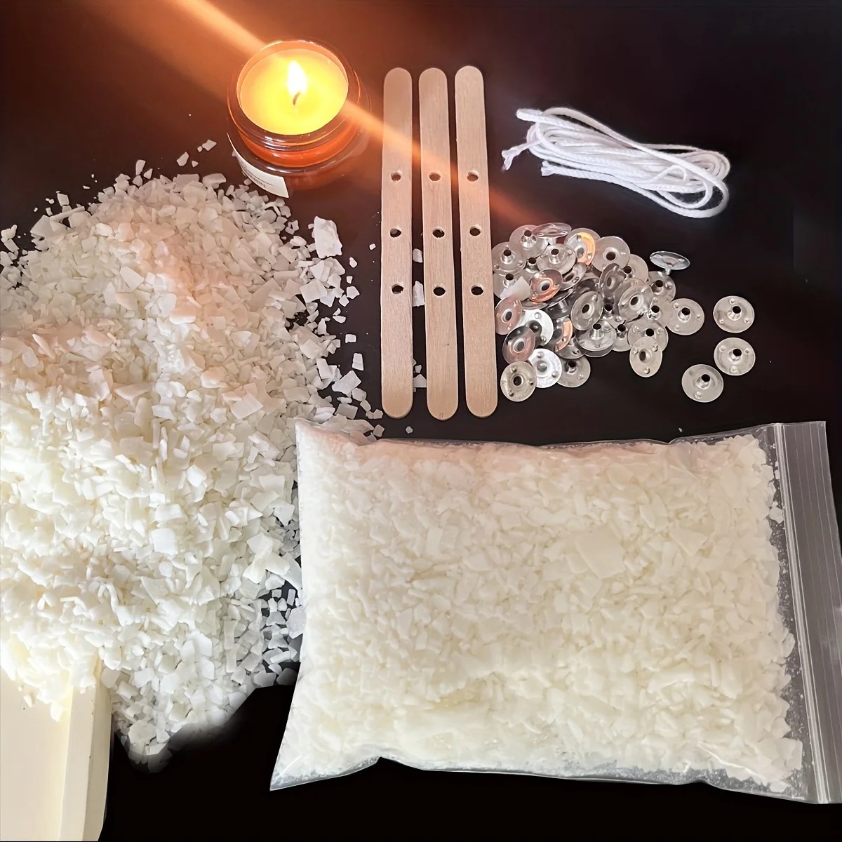 Candle Making Kits - Kerzenherstellungssets, 100 g, Sojawachs, DIY-Herstellung von