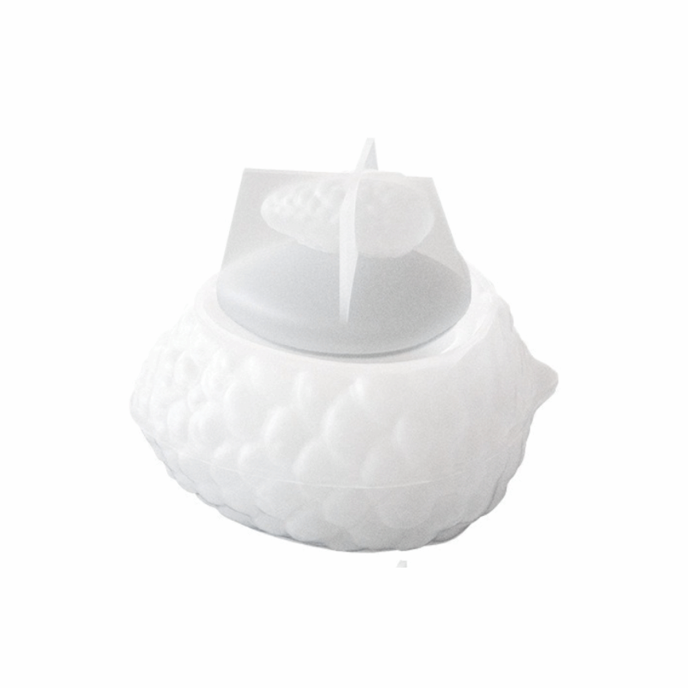 Candle Making Jars With Lids - Silikonform für Weihnachtsmann-Aufbewahrungsgläser, leicht zu entformen,
