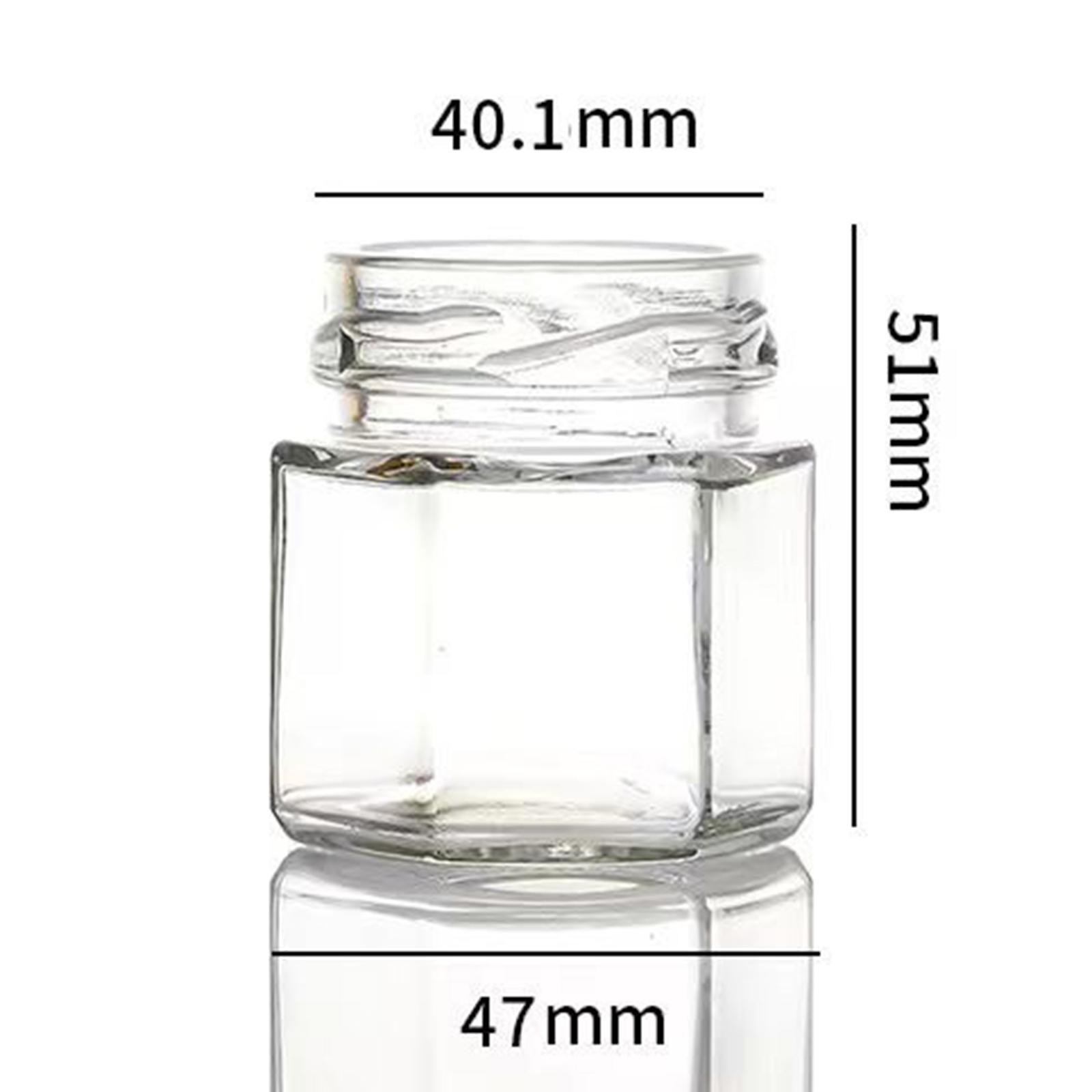 Candle Making Jars With Lids - 20x Kleine Glasgefäße mit Schraubdeckeln 45ml/1,5oz