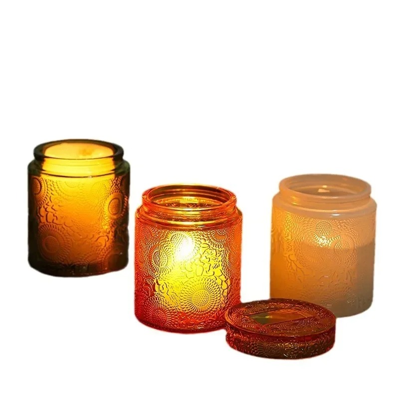 Candle Making Jars With Lids - 1 Stück leeres Glasgefäß mit Deckel