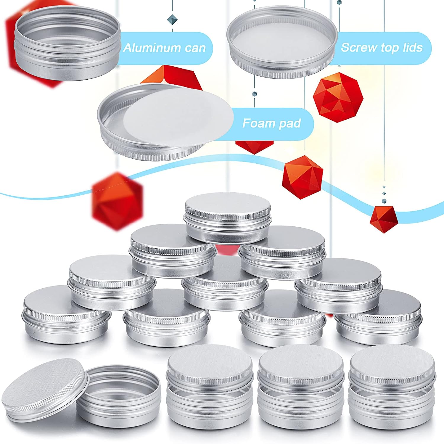 5-10 stücke 5g - 100g leere Al – Candle Making Jug Bewertung und Preis